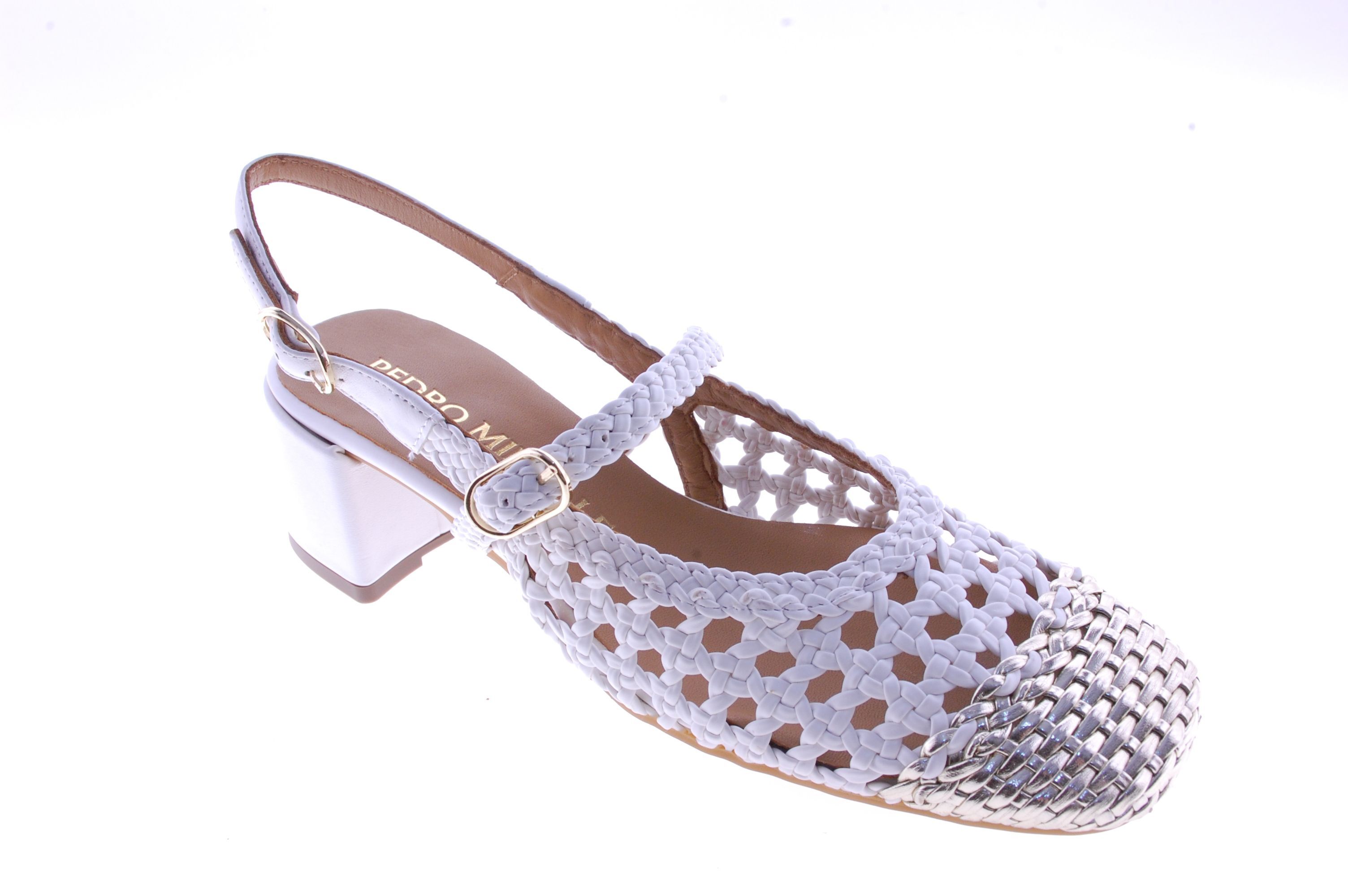 Pedro Miralles - Schoen Open Hiel - Leder - Wit