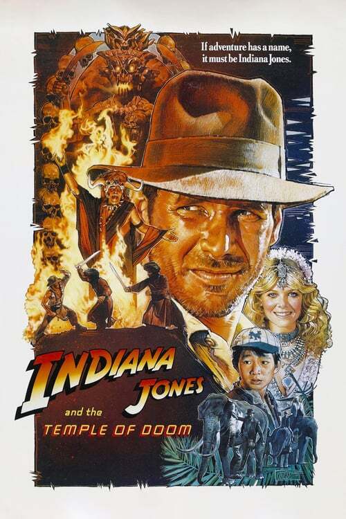 movie cover - Indiana Jones en de tempel der vervloeking