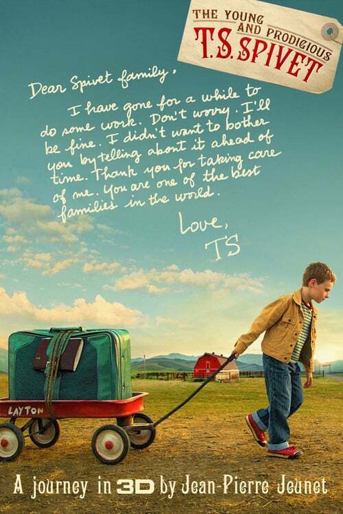 movie cover - The Young And Prodigious T.S. Spivet