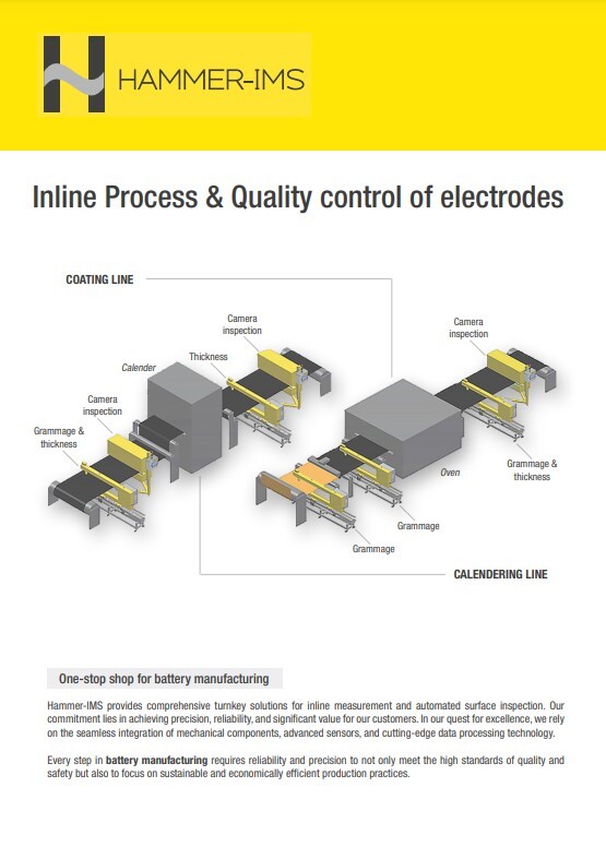 Inline process & quality control of electrodes