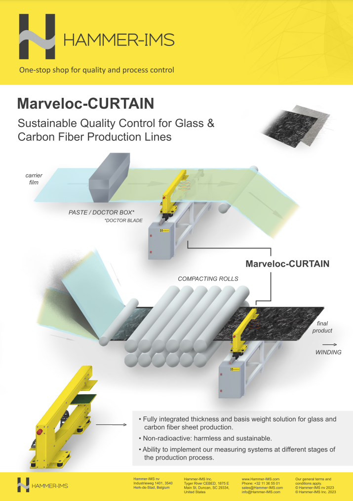 Marveloc-CURTAIN: Sustainable quality control for glass & carbon fiber production lines