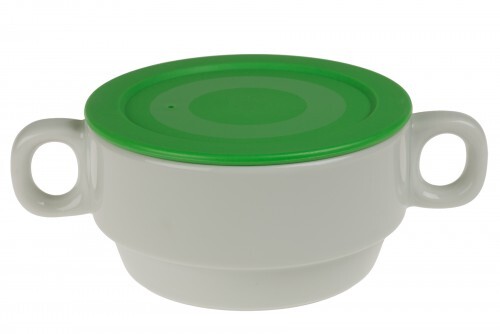 Lid for soup cup green 