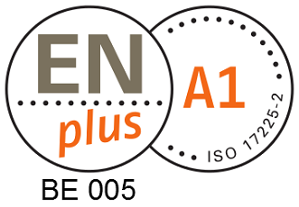 ENplus A1 kwaliteitslabel voor duurzame houtpellets. BE005 is de code van Ecopower als pelletproducent. ENplus A1 kwaliteitslabel voor duurzame houtpellets. BE005 is de code van Ecopower als pelletproducent.
