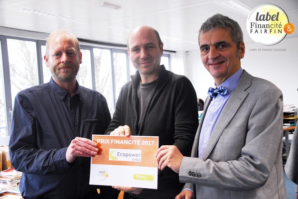 Afbeelding bij Burgercoöperatie Ecopower wint de Fairfin Award / Prix Financité 2017