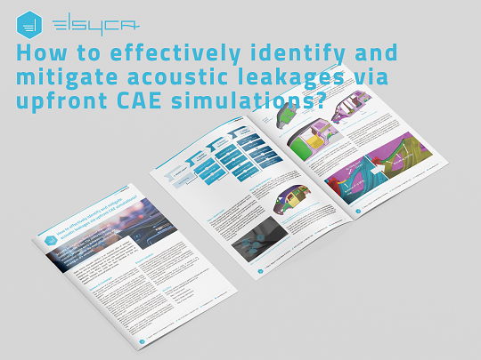 How to effectively identify and mitigate acoustic leakages via upfront CAE simulations?