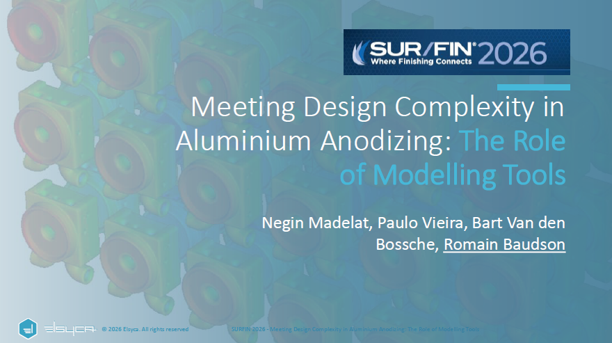 Meeting Design Complexity in Aluminium Anodizing: The Role of Modelling Tools