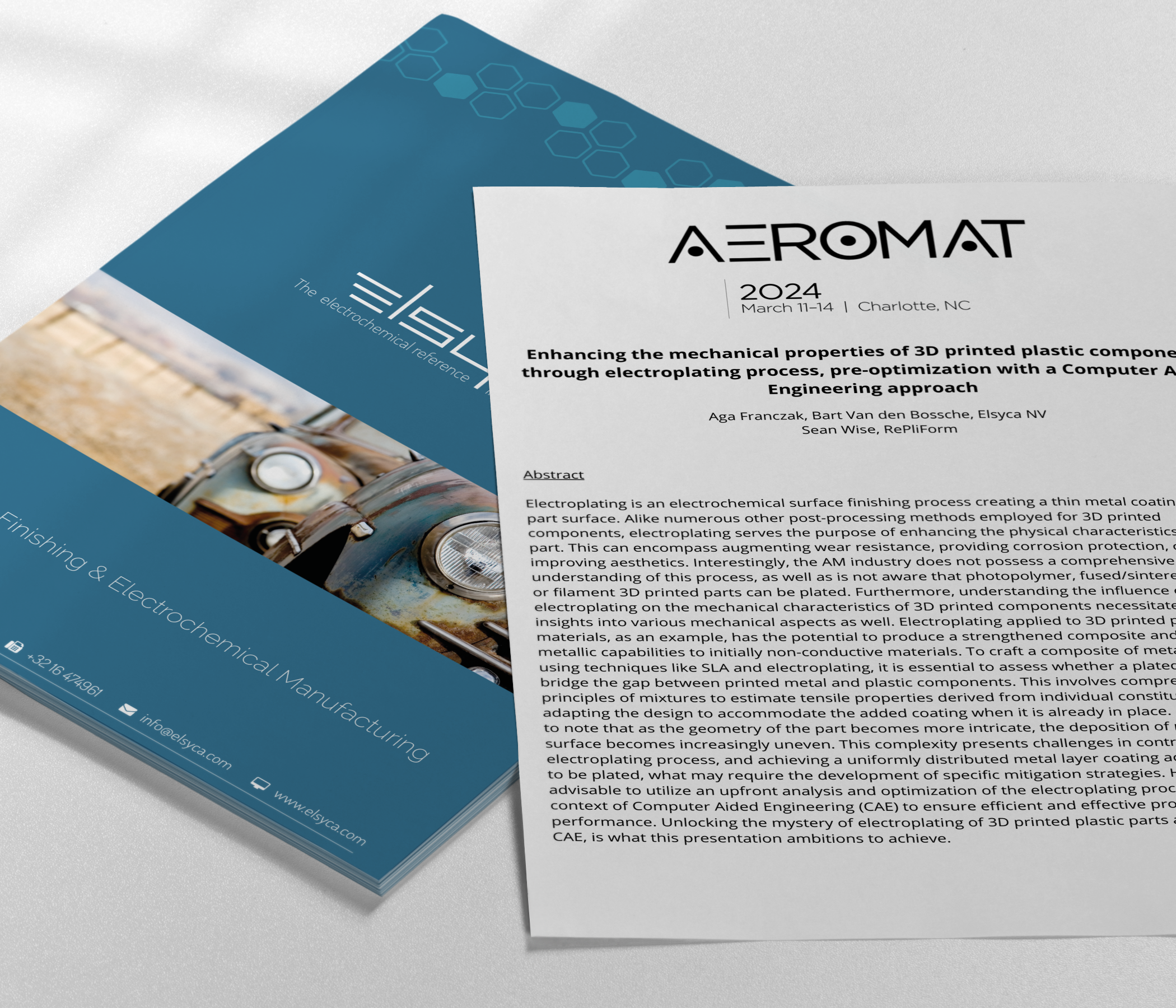 Enhancing the mechanical properties of 3D printed plastic components through electroplating process, pre-optimization with a Computer Aided Engineering approach (AEROMAT 2024)