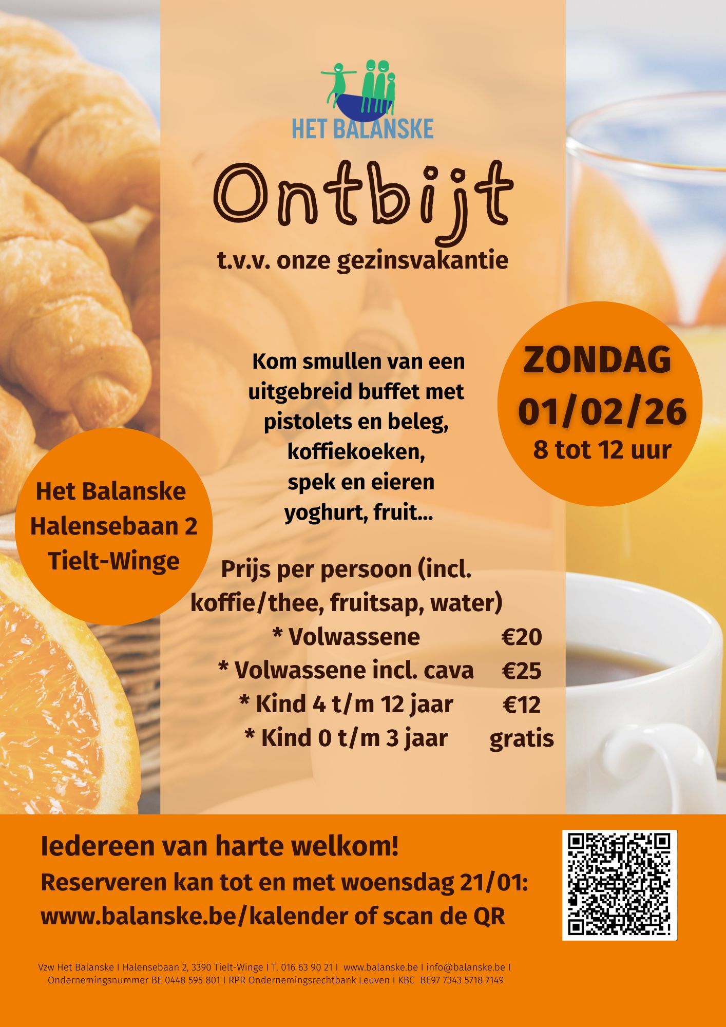 Image of Ontbijtactie t.v.v. de gezinsvakanties 2026