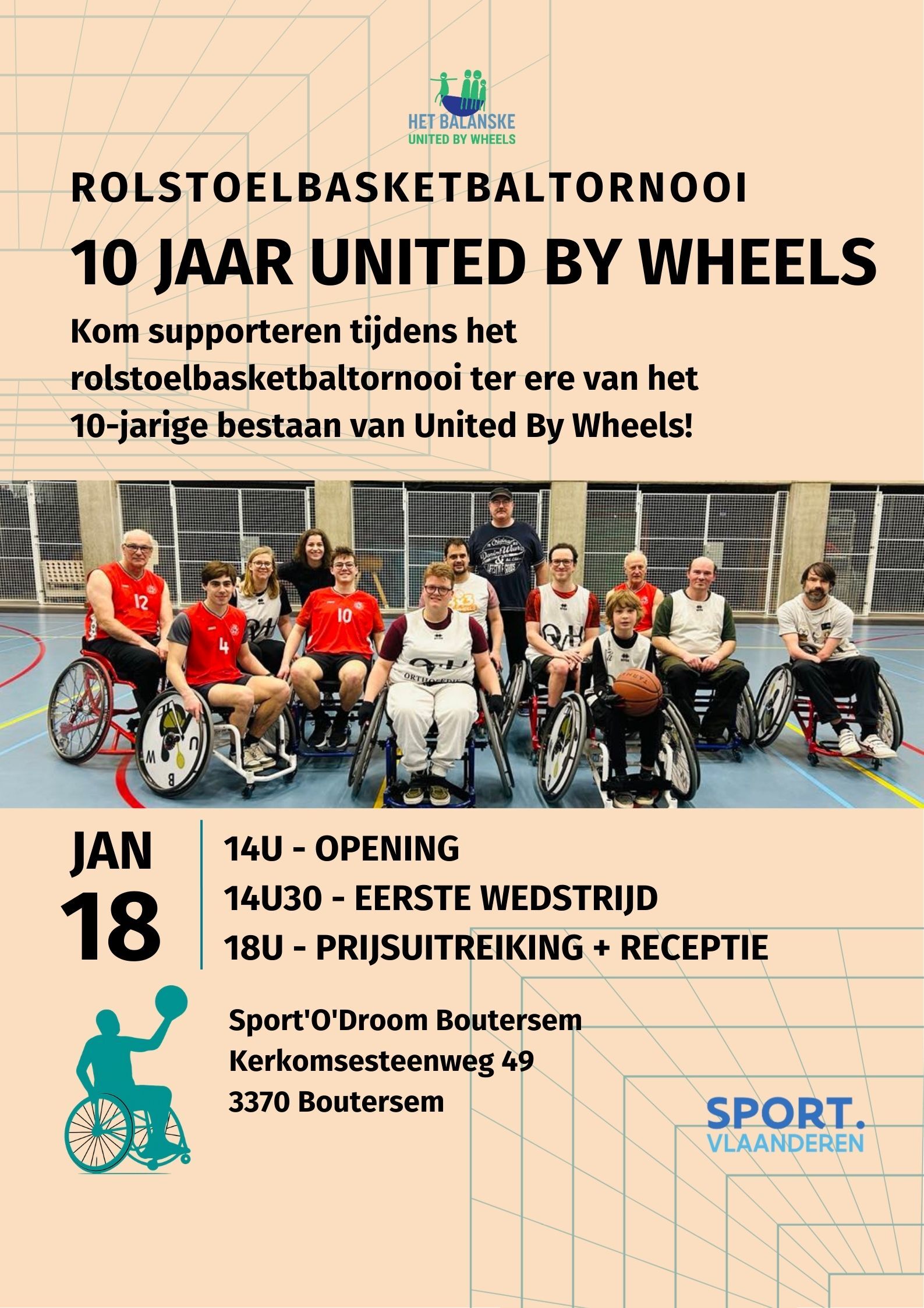 Rolstoelbasketbaltornooi United by Wheels
