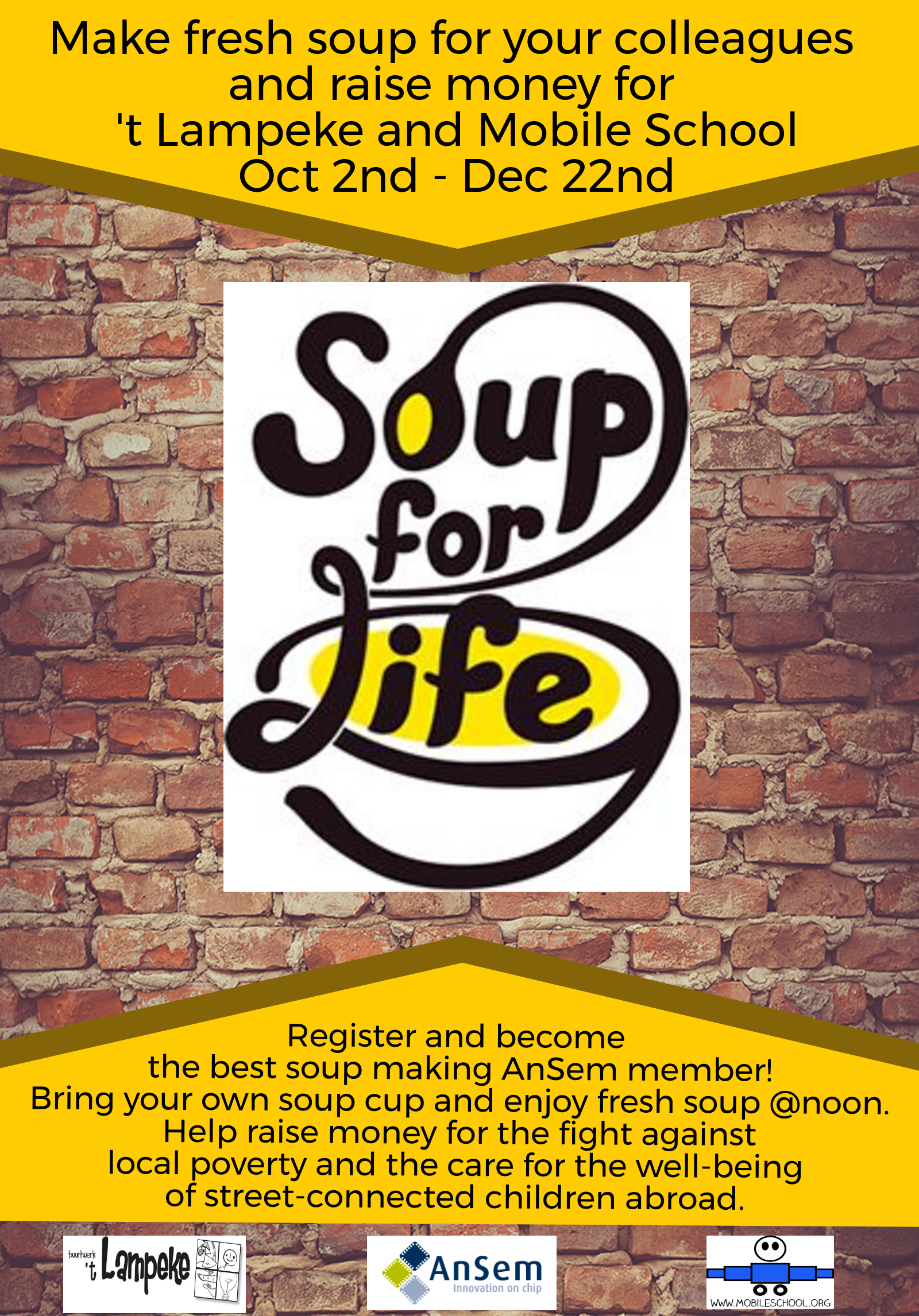AnSem · Soup for Life is the second Corporate Social Responsibility-project of AnSem in 2017