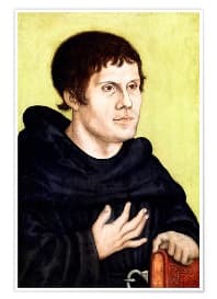 Maarten Luther als augustijn door Lucas Cranach