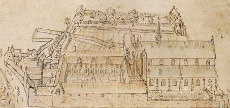 Augustijnenklooster in Gent in de 17de eeuw