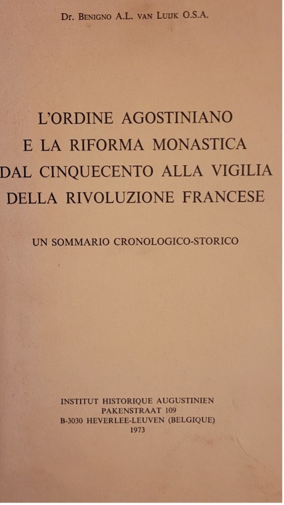 Cover: L’Ordine Agostiniano e la Riforma Monastica