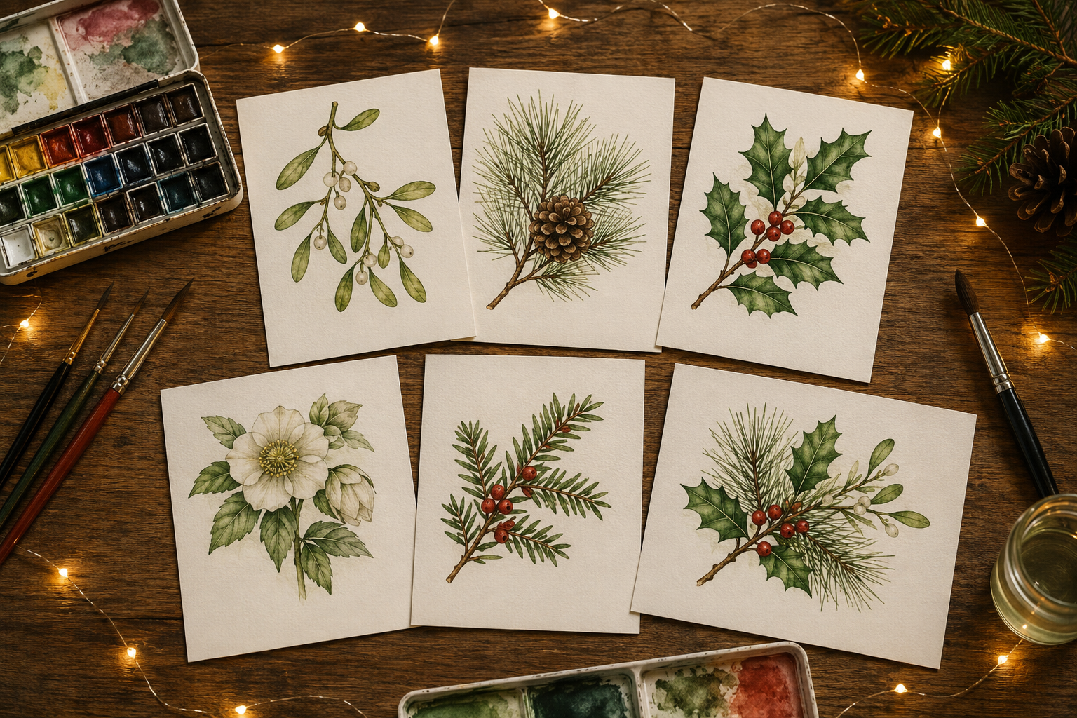 Botanisch tekenen en aquarellen voor kerst - dinsdag 2026-11-17
