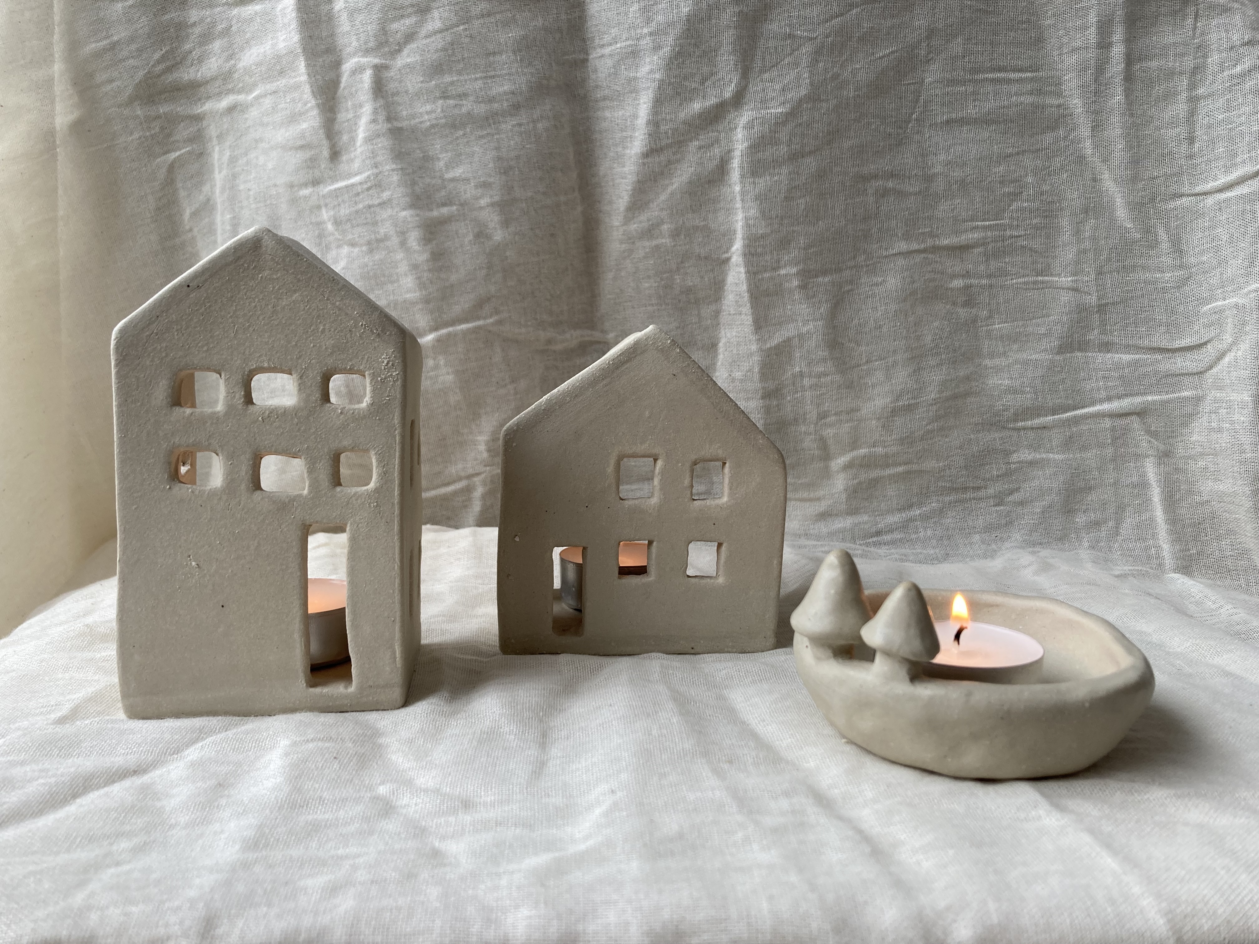 Kersthuisjes in keramiek - ouder-kind workshop - zaterdag 2026-11-14