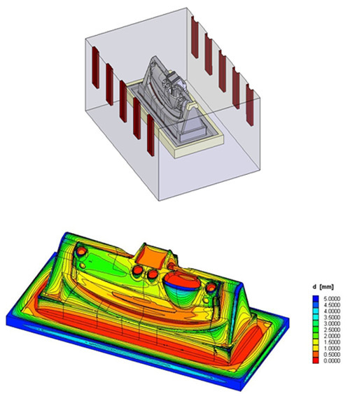 Tooling design for electroforming of dashboard mold Elsyca NV