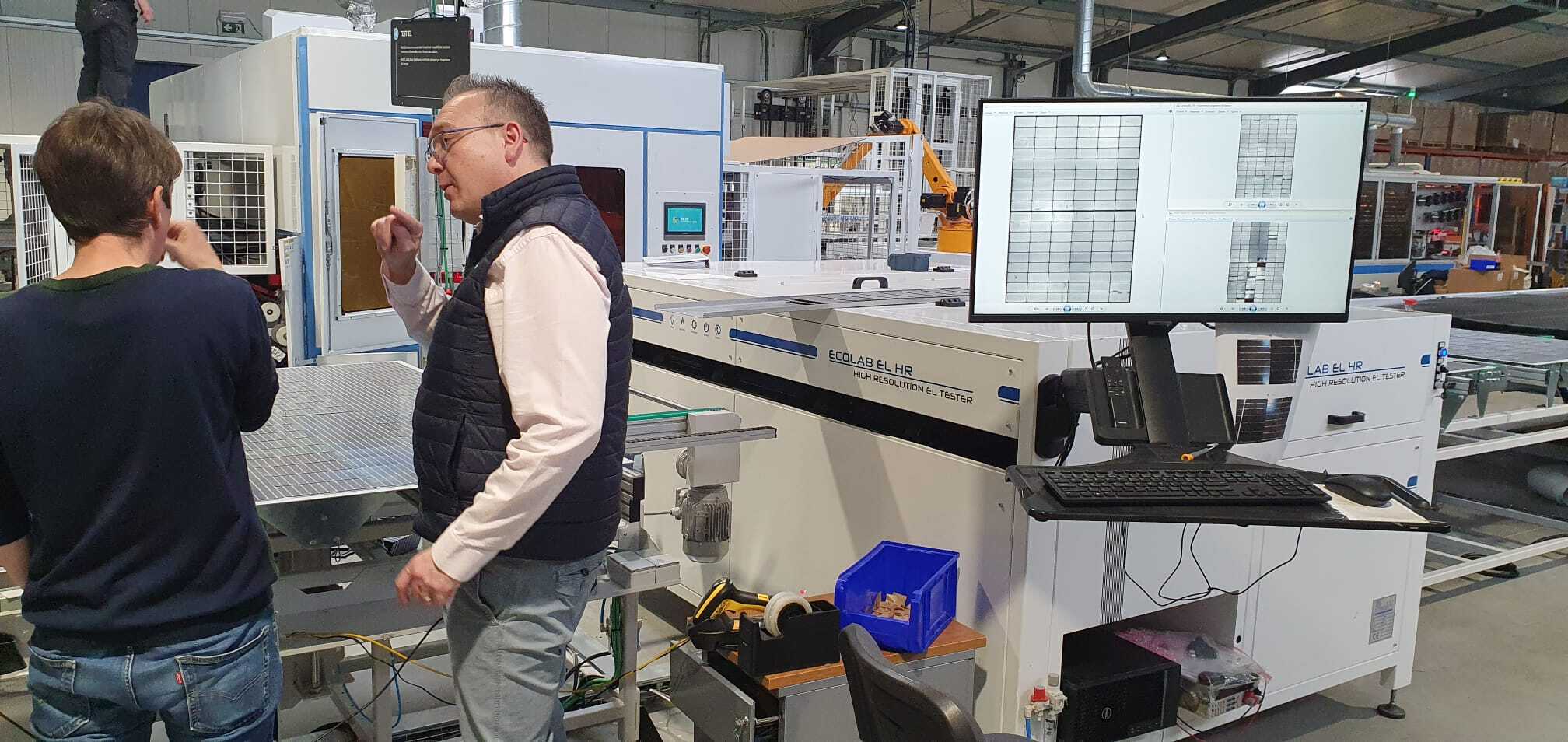 ECoOB bezoekt Belga Solar, fabrikant in zonnepanelen “Made in Belgium”