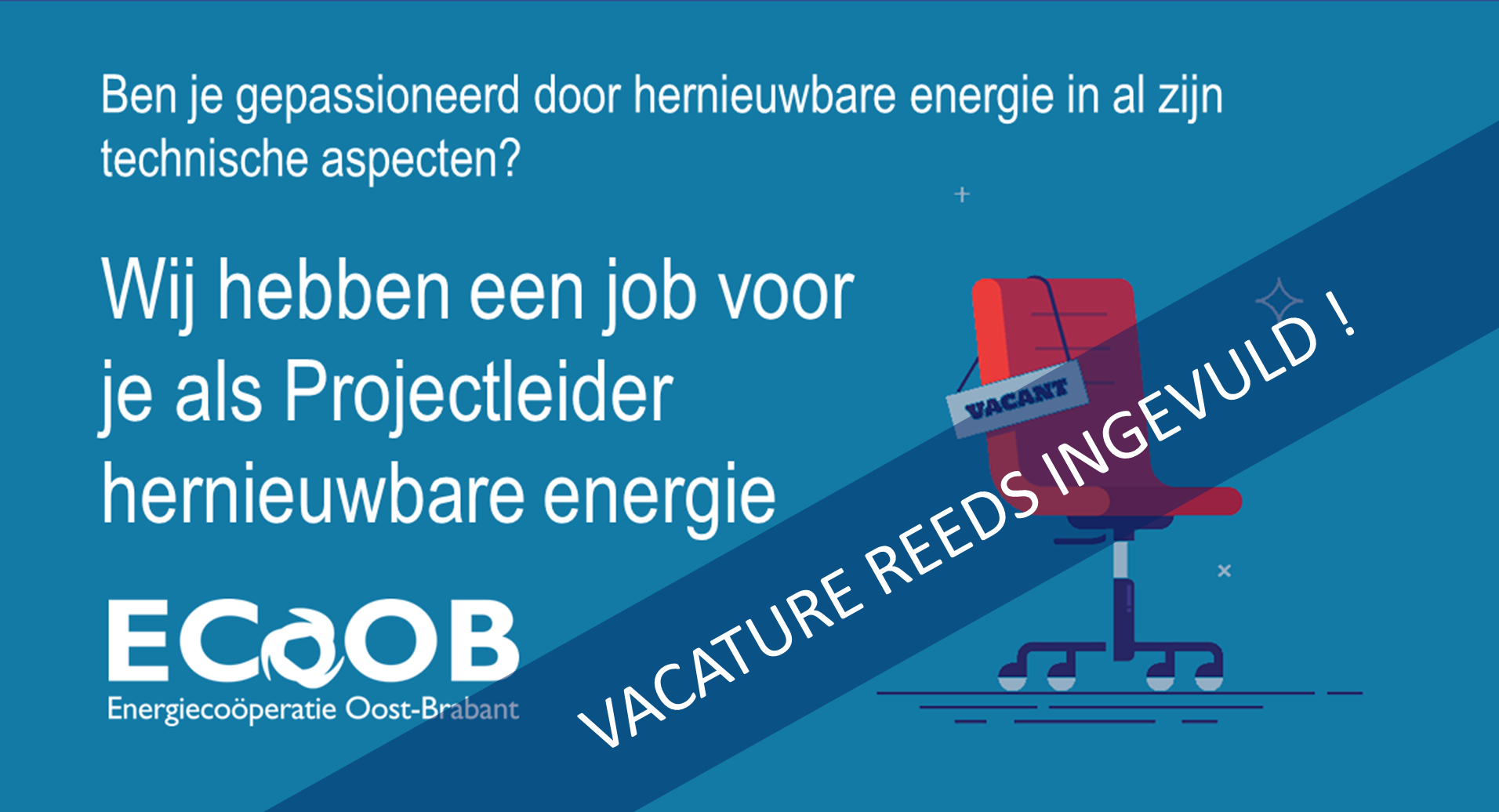 Gezocht: projectleider hernieuwbare energie - Wil jij een actieve en concrete bijdrage leveren ri...