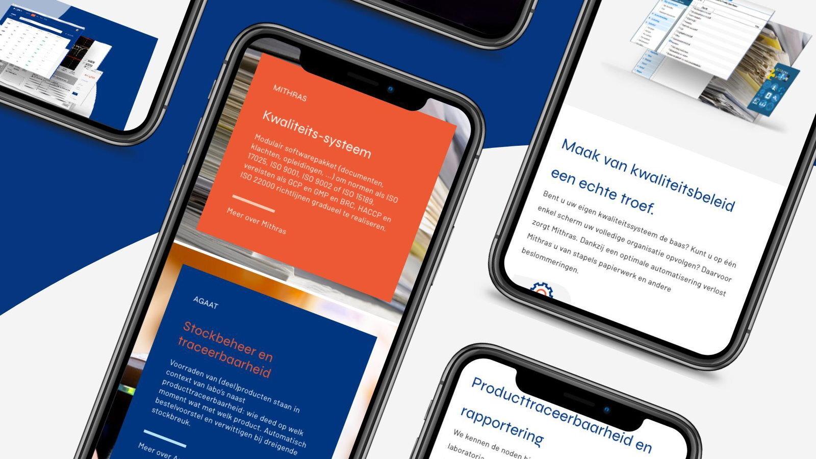 De Captos-software van Bitos op een laptop