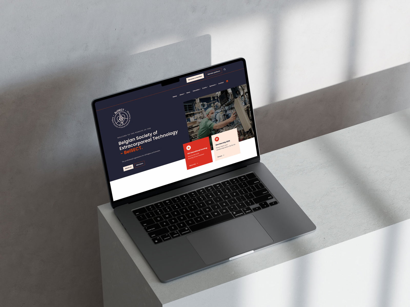 BelSECT ledenplatform en accountomgeving