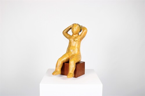 thumbnails bij product a nude woman sculpture, ceramic, Nand Van Itterbeeck