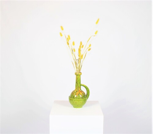 thumbnails bij product green vintage vase