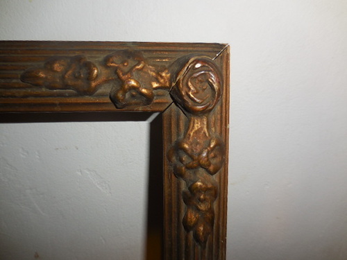thumbnails bij product old wooden frame with flowers