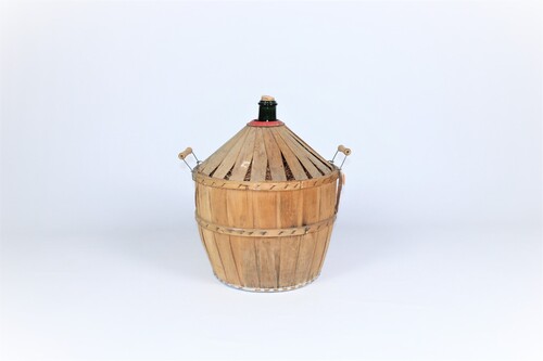 thumbnails bij product dame jeanne in houten mand, cognac Napoleon, 25 l. 