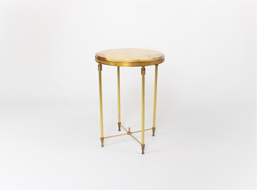 thumbnails bij product vintage side table, marble top