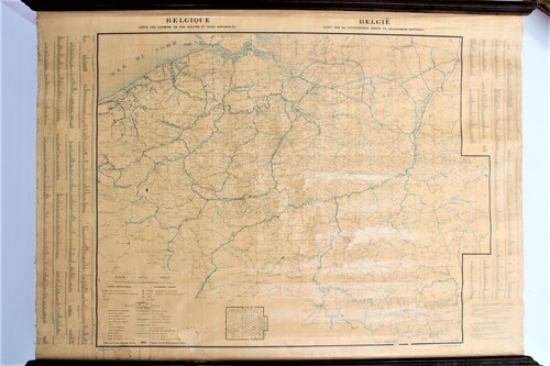 thumbnails bij product map Belgium (1949) old railways
