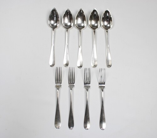 thumbnails bij product silver cutlery, 19th c.