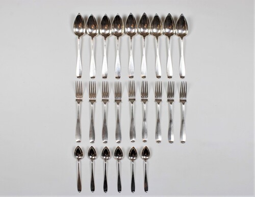 thumbnails bij product silver cutlery Delheid, 19th c.