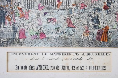 thumbnails bij product Enlèvement de Manneken-Pis à Bruxelles en 1817