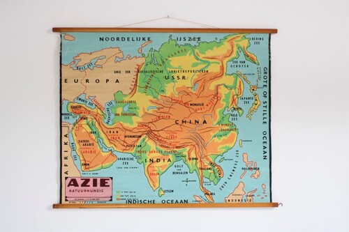 thumbnails bij product Old school map of Asia