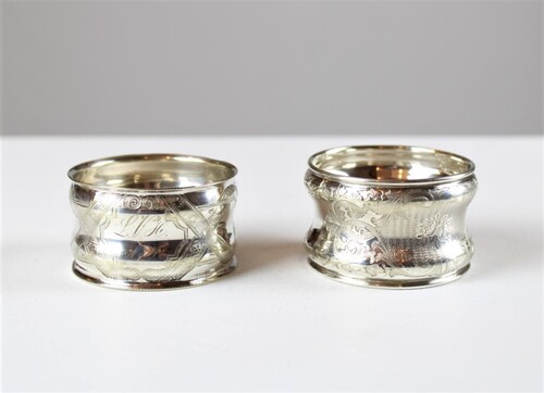 thumbnails bij product 2 silver plated napkin rings