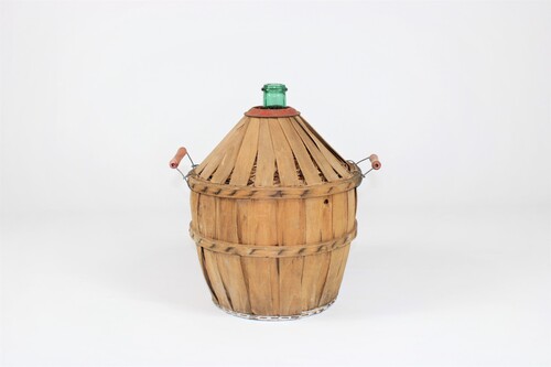 thumbnails bij product small demijohn in wooden case