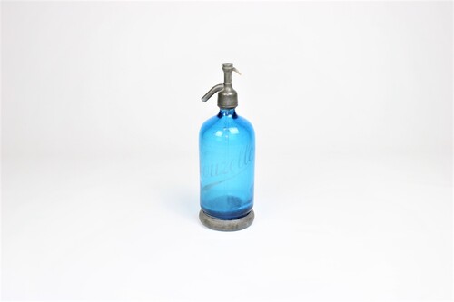 thumbnails bij product Old blue French Seltzer bottle