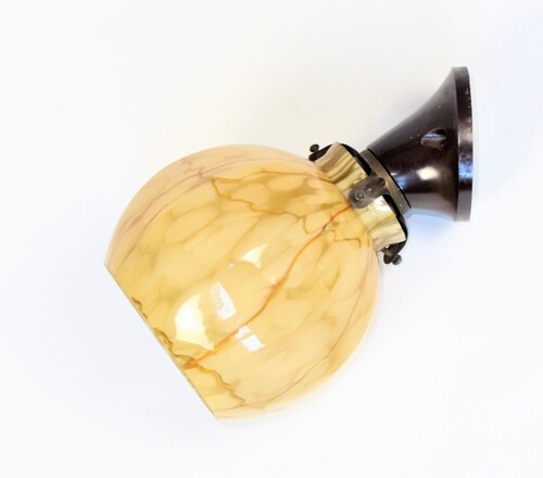 thumbnails bij product Lampe Art Déco avec verre marbré