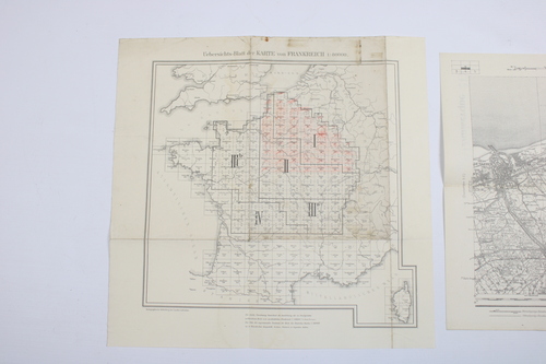thumbnails bij product German maps, North of France, 1914