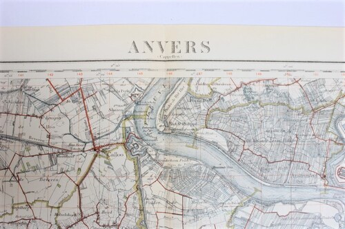 thumbnails bij product old map of Antwerp, 1900