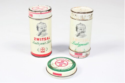 thumbnails bij product old tins from Zwitsal