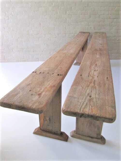 thumbnails bij product Deux anciens bancs en bois