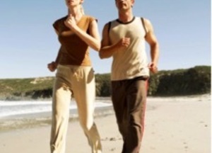Joggen op het strand