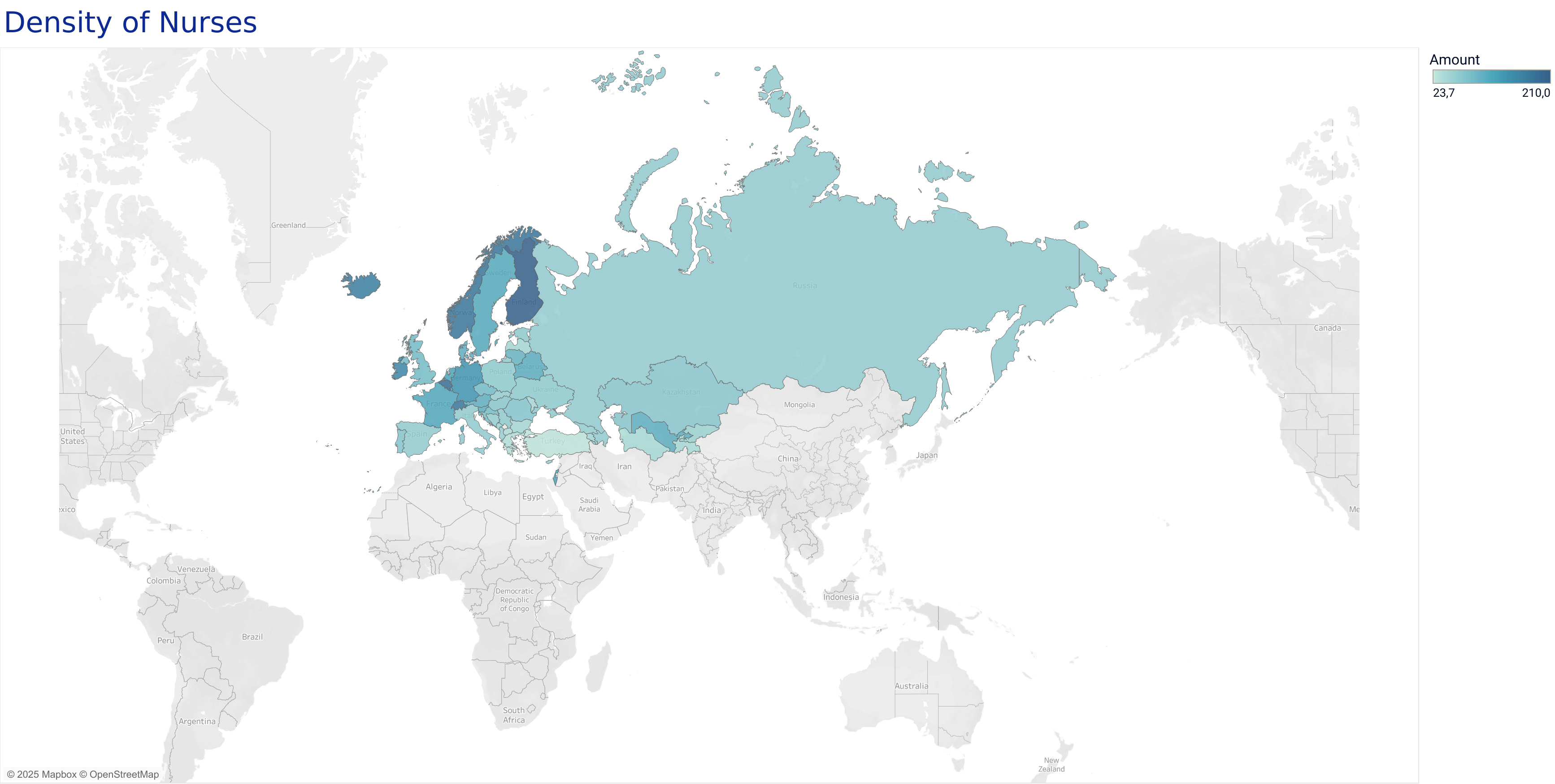 Density of Nurses