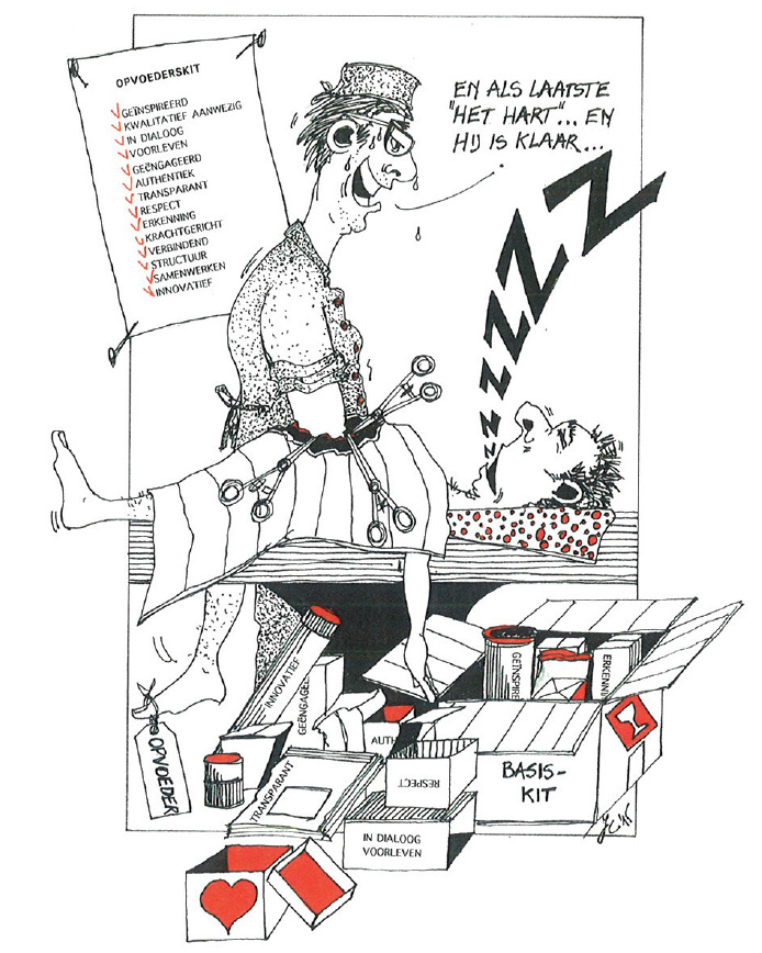 Basishoudingen van de opvoeder (OP, p. 23-30).