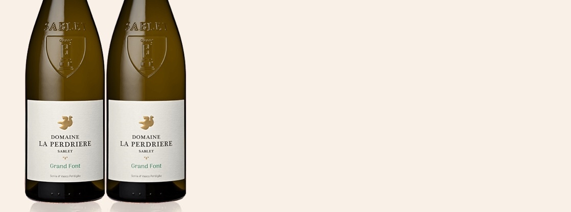 2025 Grand Font, Domaine La Perdrière, Côtes-du-Rhône Villages Sablet AOC, Rhône-vallei, Frankrijk