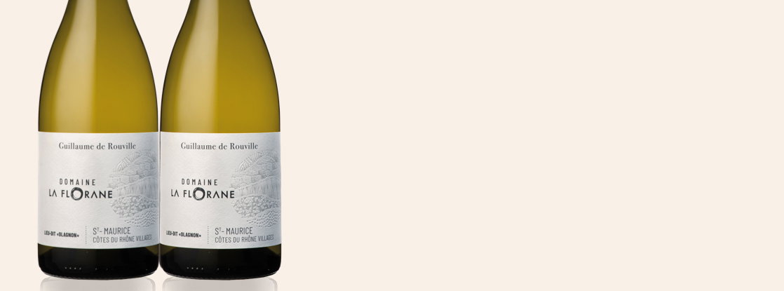 2024 Guillaume de Rouville blanc, Domaine La Florane, Côtes-du-Rhône Villages Saint-Maurice AOC, Rhône Valley, France