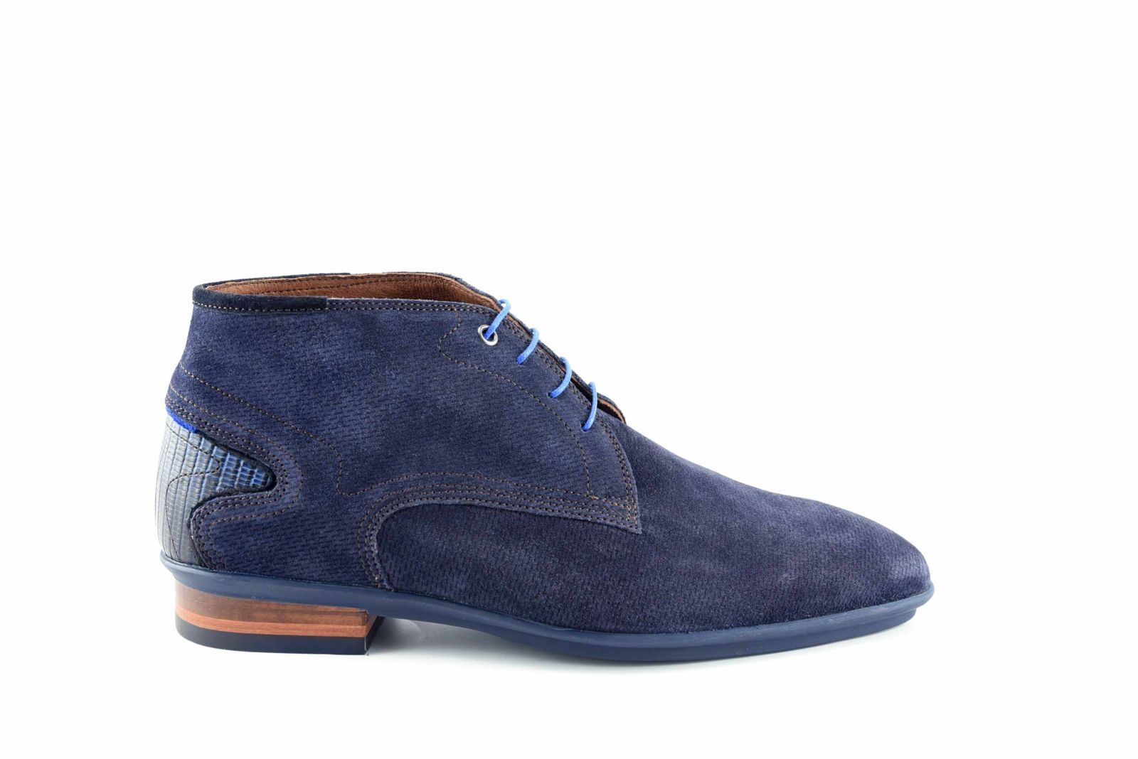 Herenschoen hoog blauw suede • Passo Per Passo • Schoenen voor dames en  heren • Haacht