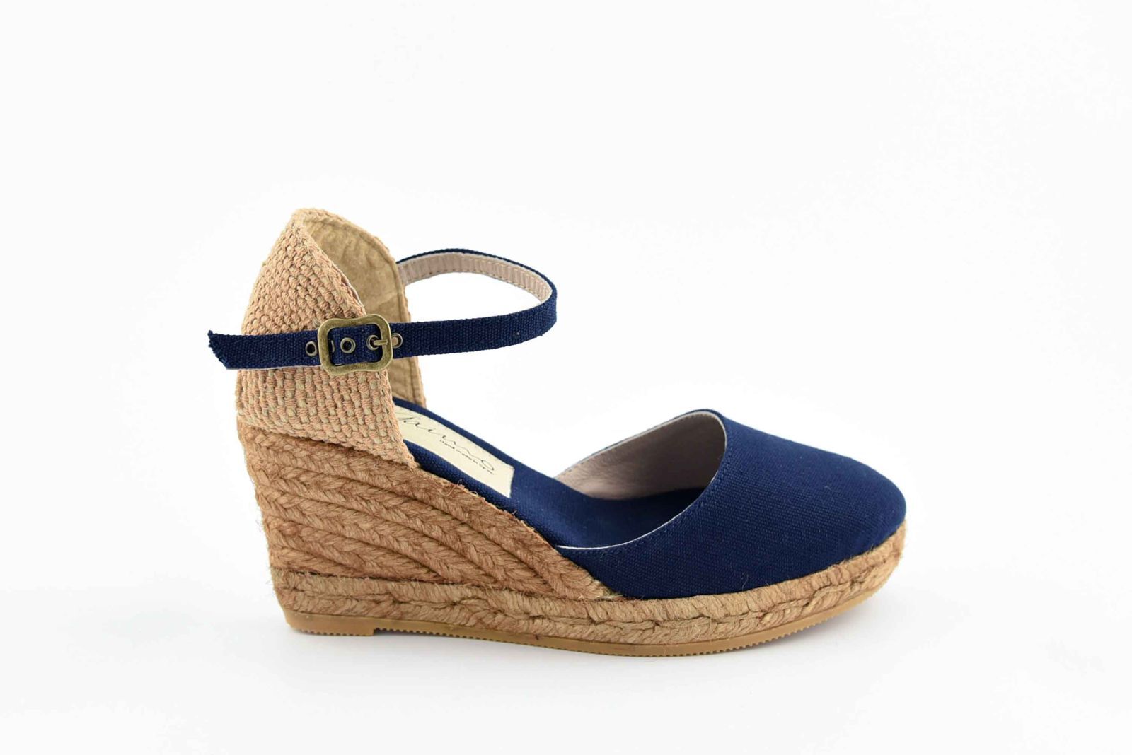 Espadr sleehak blauw/yute • Passo Per Passo • Schoenen voor dames en heren  • Haacht