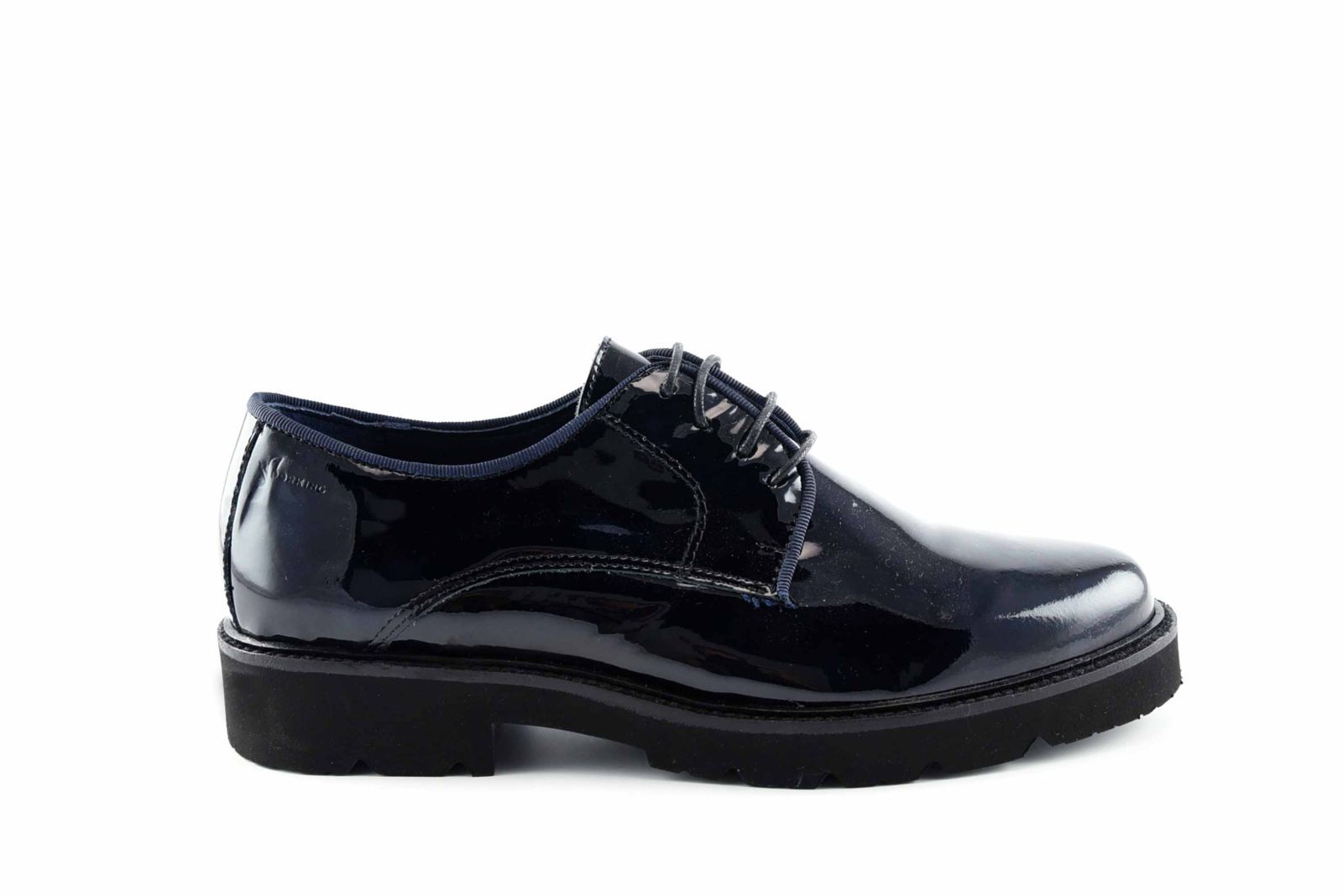 Veterschoen blauw lak • Passo Per Passo • Schoenen voor dames en heren •  Haacht